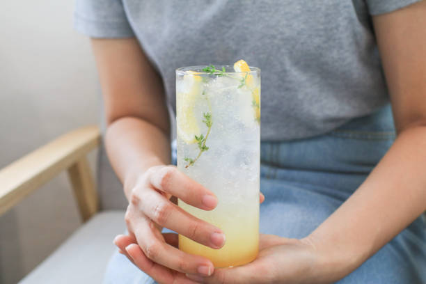 istock Iced lemonade with mint. Summer refreshing drink or alcohol cocktail. Fresh healthy cold beverage. 2188115707