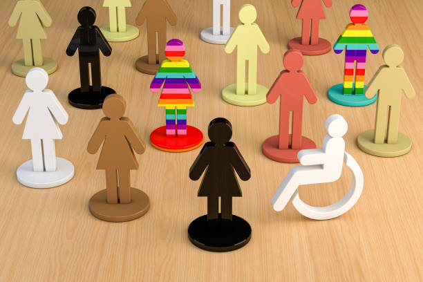 istock 3D illustration of colorful human figures representing diversity and inclusion, with different skin tones and patterns symbolizing equality, respect and unity in a multicultural environment 2188127816