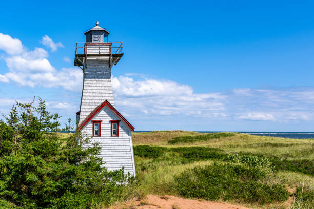 Old historical lighthouse on Prince Edward Island
