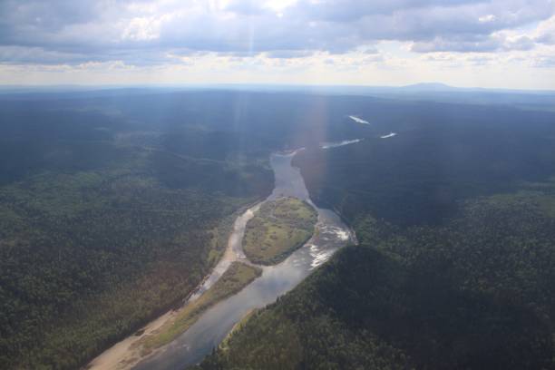 istock A river is shown in the distance with a forest in the foreground 2188134537