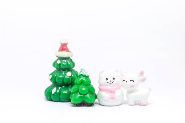 Merry Christmas and happy New Year greeting card with copy-space
