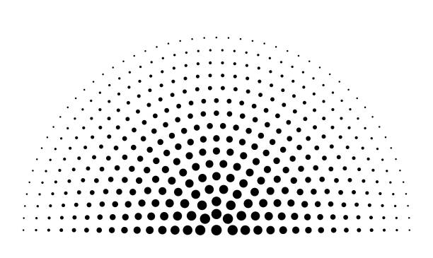 illustrations, cliparts, dessins animés et icônes de demi-cercle - demi cercle
