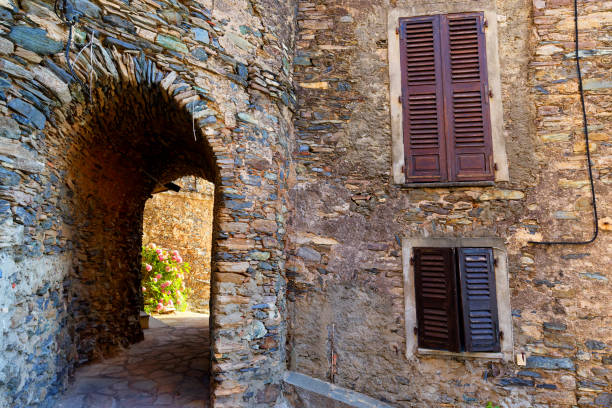 San Nicolao village in eastern coast of  Corsica island