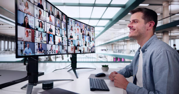 istock Video Conference Call. Virtual Meeting Online 2188156734