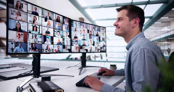 istock Video Conference Call. Virtual Meeting Online 2188156752