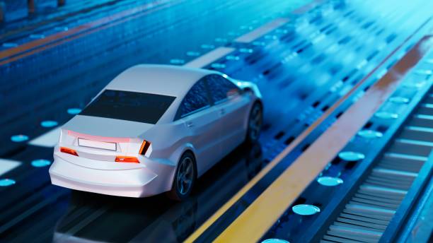 istock New modern car is driving through the tunnel. 2188162356