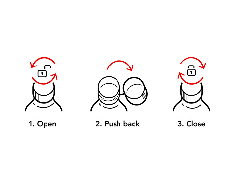 Cap Instruct Tethered Cap Instruction Use Stock Illustration - Download Image Now ...