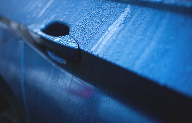 istock Fragment of a wet car 2188177886