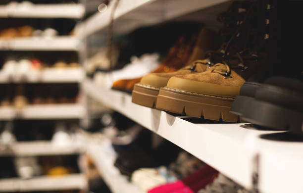 istock women's shoe display in a store 2188177924
