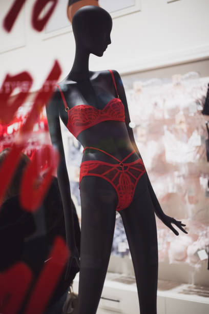 istock Female mannequin with red lingerie 2188178077