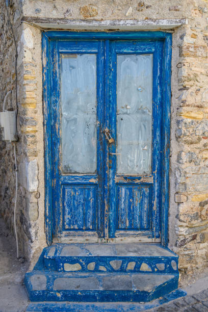 Old Greek doorway to building, Leros