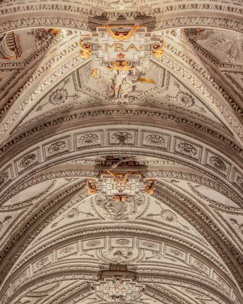 Duesseldorf, Germany – November 25, 2024: The stunning interior of Sankt Andreas Church in Duesseldorf's old town, Germany