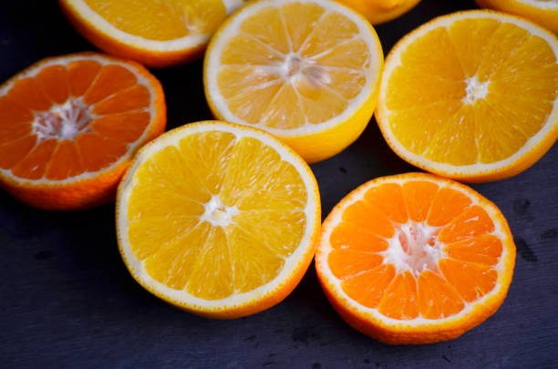 istock Citrus fresh fruit on the white wooden table 2188181756