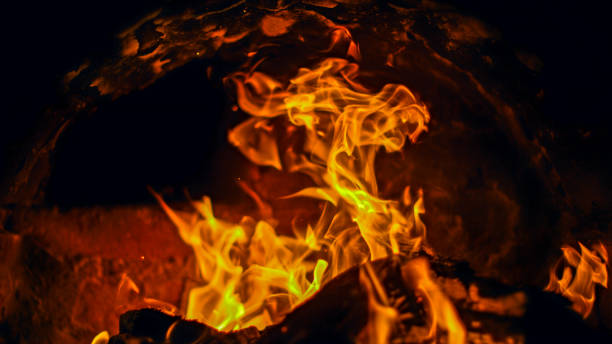 istock Intense Flames Inside Brick Furnace 2188183448