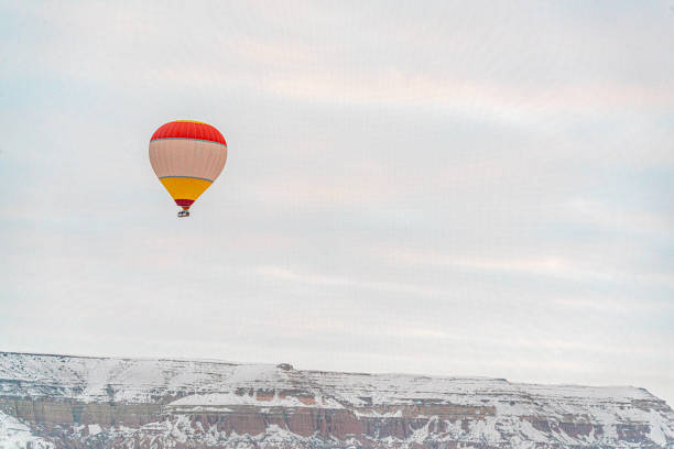 With fairy chimneys and pillars, river valleys, and cliffs, the region is certainly a magnificent sight to behold from the hot air balloon at Cappadocia, Turkey