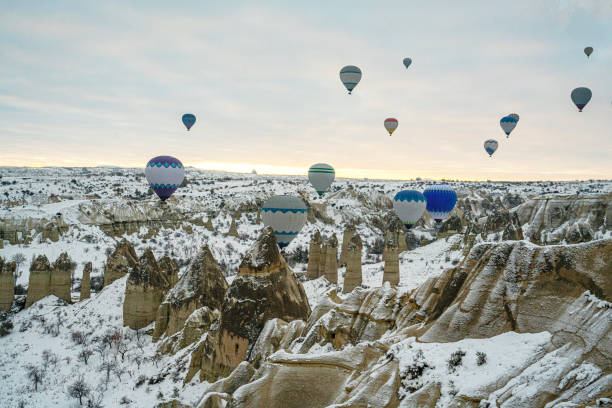 istock hot air balloon at Cappadocia, Turkey 2188185712