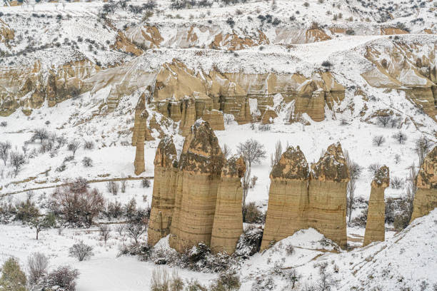 With fairy chimneys and pillars, river valleys, and cliffs, the region is certainly a magnificent sight to behold from the hot air balloon at Cappadocia, Turkey