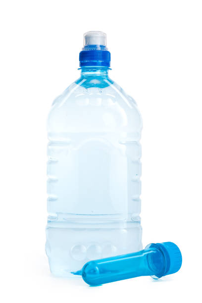 istock Plastic bottle and PET preform isolated on white background 2188187396