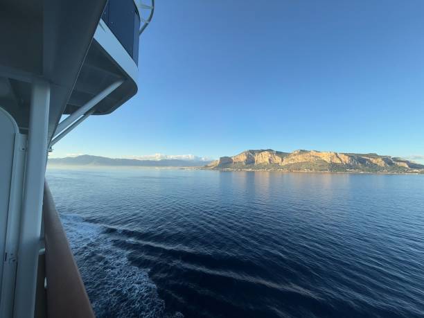 istock Serene coastal view from cruise ship balcony. 2188189175