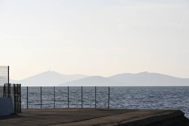 Sea and wire fences