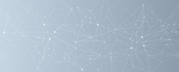 istock Vector connections of lines and dots. Technology banner template. Graphic abstract background communication. Minimal array with compounds lines and dots. Digital data visualization 2188193066
