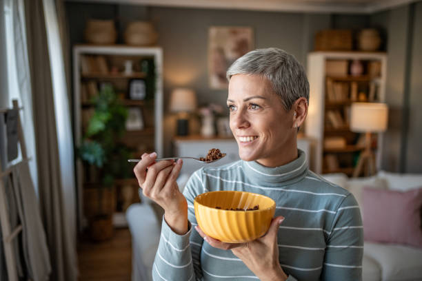 istock Quiet weekend morning with choco muesli for breakfast 2188197751