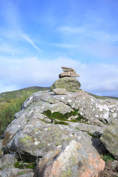 istock Apacheta construction of stones to indicate that one is on the right path on a mountain route 2188203878
