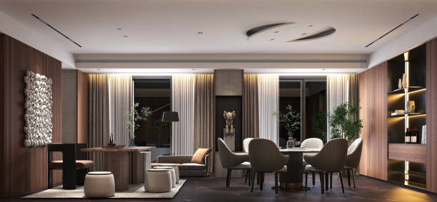 istock 3d render of living room and dining space 2188204122