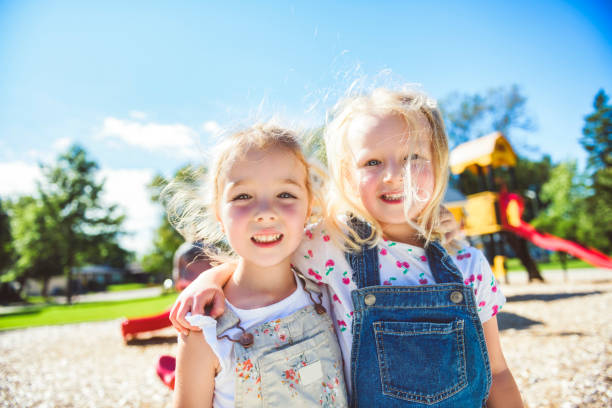 istock Happy kid having fun play together on summer season 2188204547
