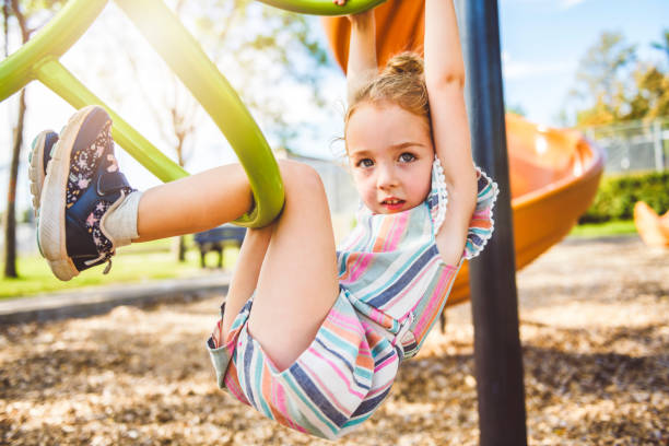 istock Happy kid on playground on summer season 2188204788