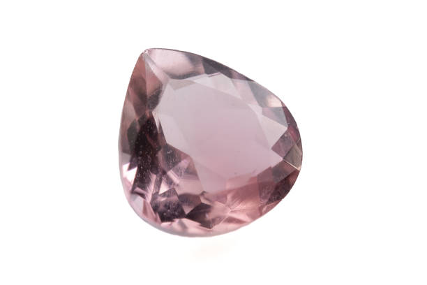 istock Natural Tourmaline Gemstone in Pear Cut Displaying Delicate Pink Hues 2188210188