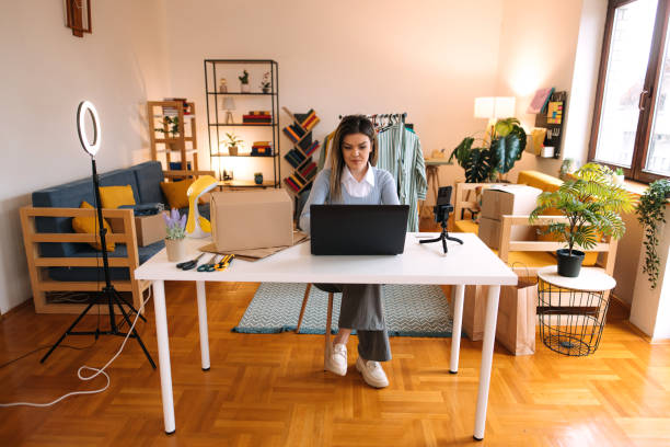 istock Woman works on her laptop. 2188211805