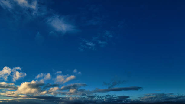 istock Panoramic View of Blue Sky with Cumulus Clouds 2188213847