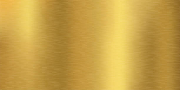 bildbanksillustrationer, clip art samt tecknat material och ikoner med brushed gold texture with metallic effect - borsta