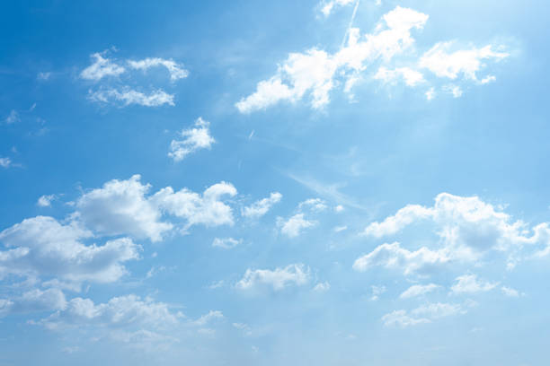 istock Sunny Sky Blue Sky Fluffy Clouds Summer Nature Background 2188215353