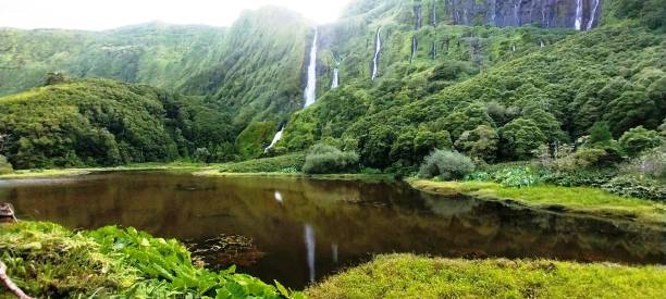 istock Cascata da Ribeira do Ferreiro (Flores, Azores) 2188215859
