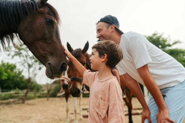 Daddy and me at the horse ranch