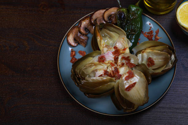 Artichoke with bacon a savoury appetiser