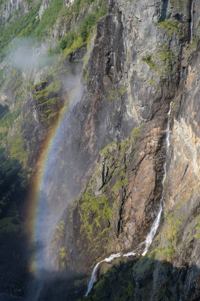 istock This image captures a stunning rocky cliff side with cascading waterfalls and vibrant green moss. 2188266201