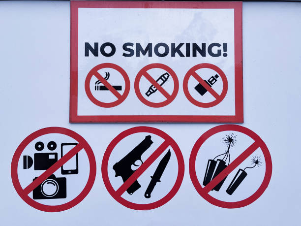 istock Prohibition signs. Warning about prohibited actions 2188270637
