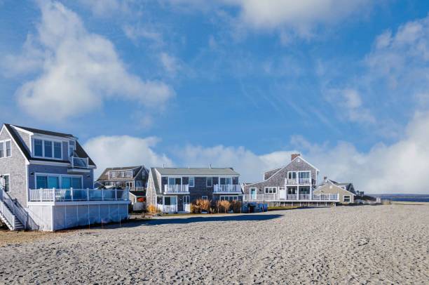 istock Summer Homes on a November Beach 2188272296