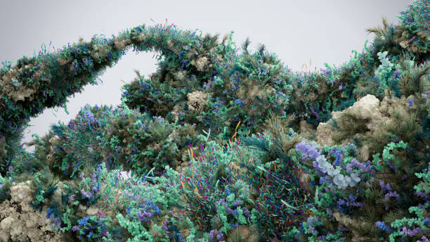istock Lush Abstraction: A Colorful Tapestry of Organic Foliage Forms 2188275664