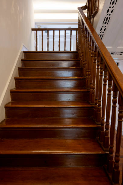 istock Vintage wooden staircase 2188286938