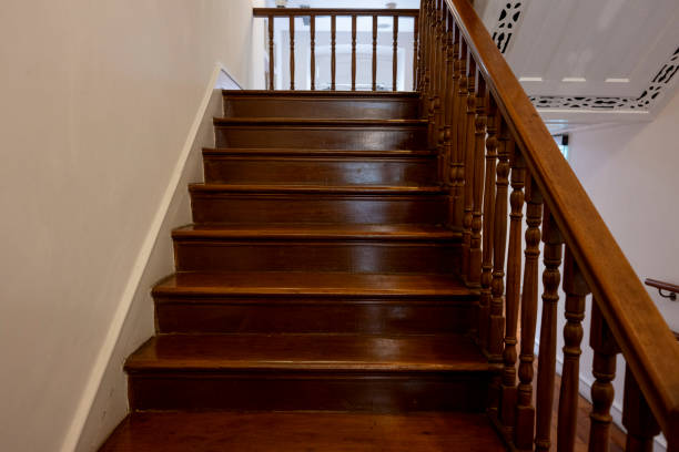 istock Vintage wooden staircase 2188286948