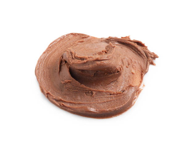 istock Sample of tasty nut butter isolated on white 2188287177