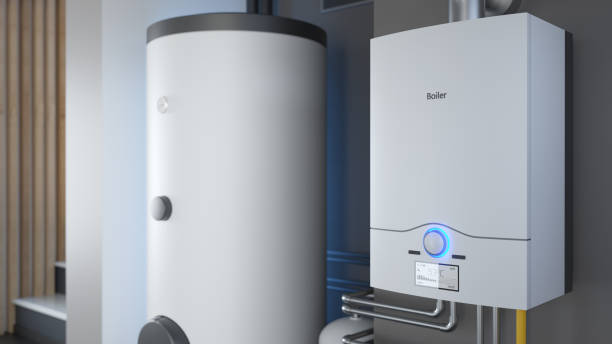istock Boiler room - gas heating system, 3d illustration 2188287615