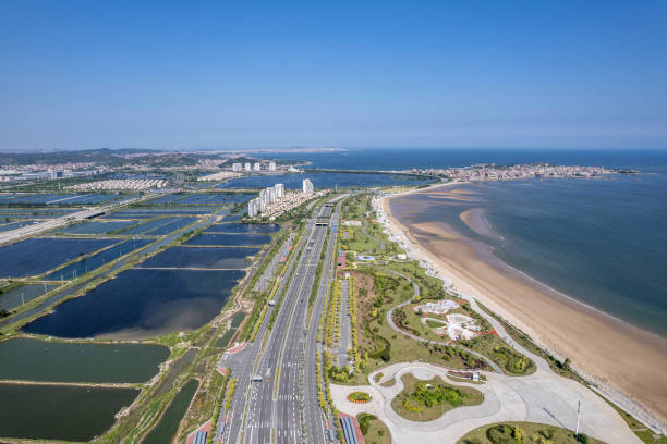 istock Overview of coastal road traffic 2188287714