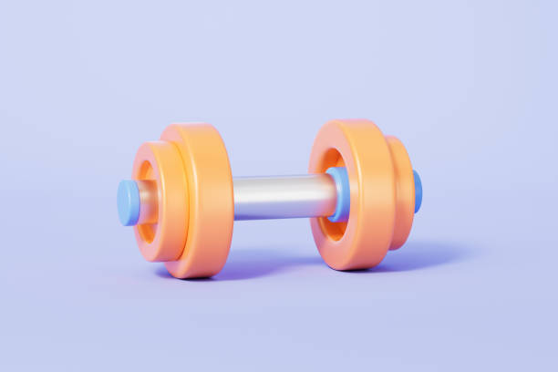 istock 3d rendering fitness title dumbbell 2188290528