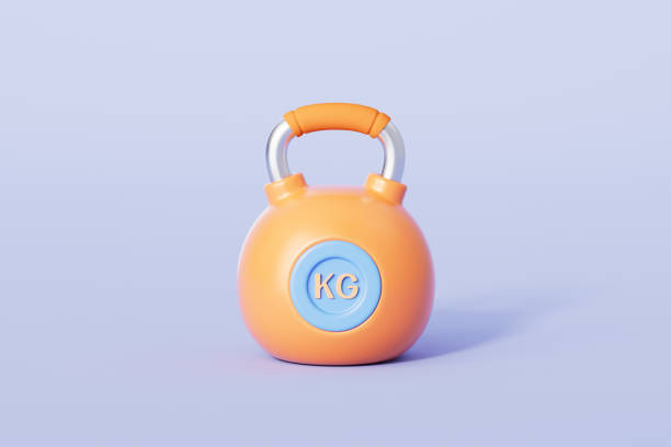 istock 3d rendering fitness title kettlebells 2188290542