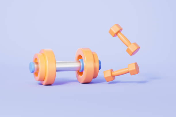 istock 3d rendering fitness title dumbbell 2188292732